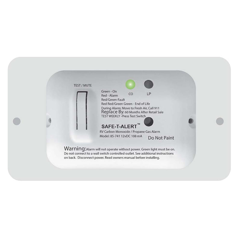 Safe-T-Alert 85 Series Carbon Monoxide Propane Gas Alarm - 12V - White [85-741-WT]-Angler's World
