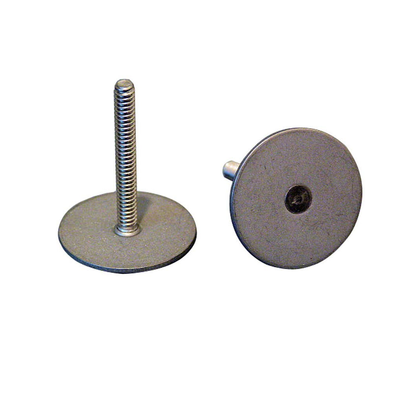 Weld Mount Stainless Steel Stud 1.25" Base 10 x 24 Threads 1.00" Tall - 15 Quantity [102416]-Angler's World