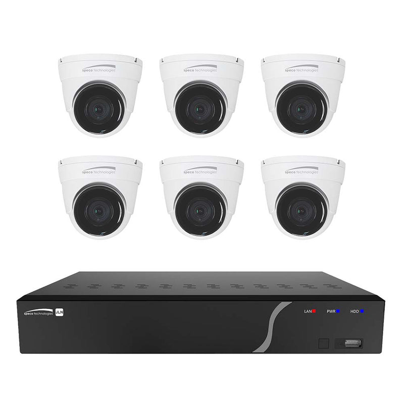 Speco 8 Channel NVR Kit w/6 Outdoor IR 5MP IP Cameras 2.8mm Fixed Lens - 2TB [ZIPK8N2]-Angler's World