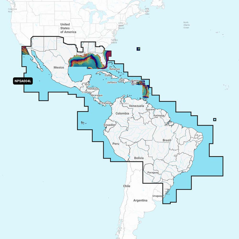 Navionics Platinum+ NPSA004L - Mexico, Caribbean to Brazil [010-C1364-40]-Angler's World