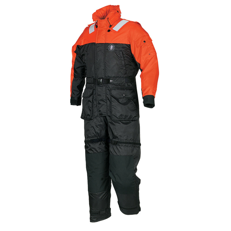 Mustang Deluxe Anti-Exposure Coverall Work Suit - Orange/Black - XL [MS2175-33-XL-206]-Angler's World