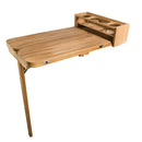Whitecap Cockpit Table w/Folding Leaves 4 Cupholders - Teak [61392C]-Angler's World