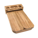Whitecap Cockpit Table w/Folding Leaves 4 Cupholders - Teak [61392C]-Angler's World