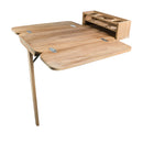 Whitecap Cockpit Table w/Folding Leaves 4 Cupholders - Teak [61392C]-Angler's World