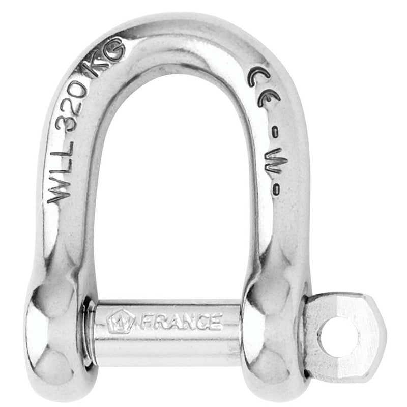 Wichard Self-Locking D Shackle - Diameter 10mm - 13/32" [01205]-Angler's World