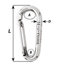 Wichard Symmetric Carbin Hook Without Eye - Length 120mm - 15/32" [02337]-Angler's World