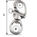 Wichard HR Snap Shackle - Large Bail - Length 105mm [02375]-Angler's World