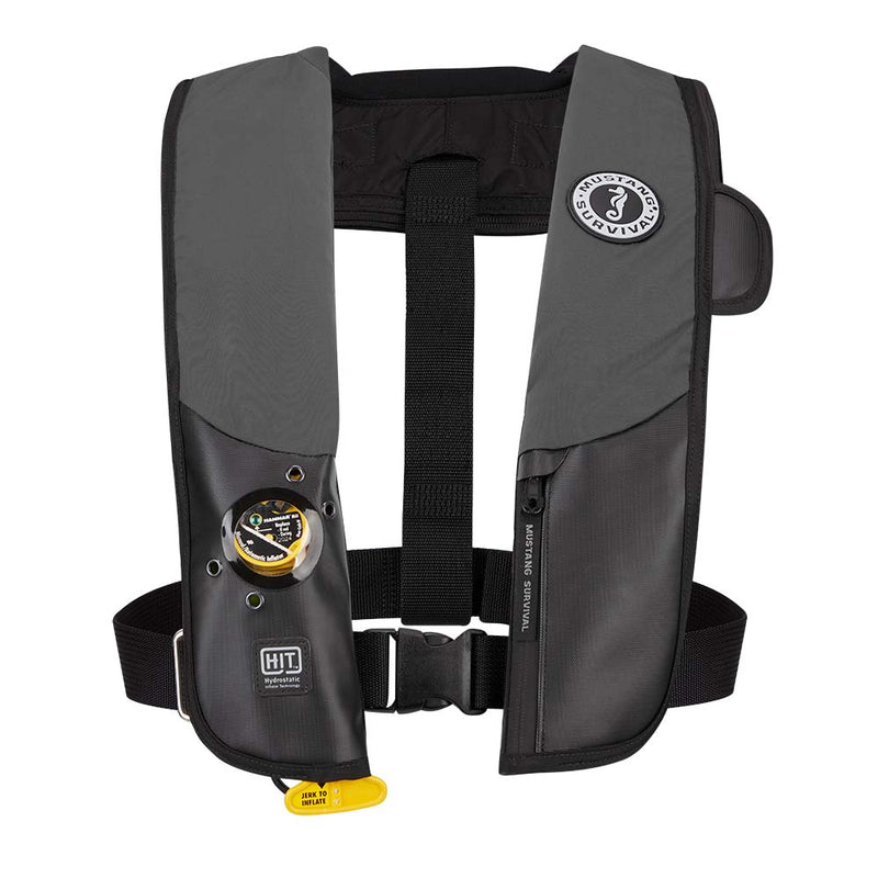 Mustang HIT Hydrostatic Inflatable PFD - Grey/Black - Automatic/Manual [MD318302-262-0-202]-Angler's World