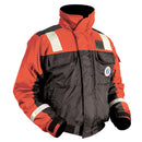 Mustang Classic Flotation Bomber Jacket w/Reflective Tape - Orange/Black - XL [MJ6214T1-33-XL-206]-Angler's World