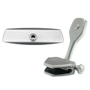 PTM Edge Mirror/Bracket Kit w/VR-140 Elite Mirror ZXR-300 (Silver) [P12848-1300TEBCL]-Angler's World