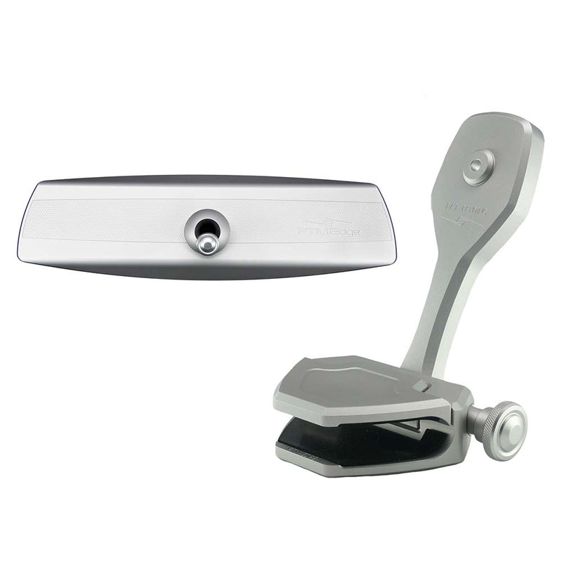 PTM Edge Mirror/Bracket Kit w/VR-140 Elite Mirror ZXR-300 (Silver) [P12848-1300TEBCL]-Angler's World