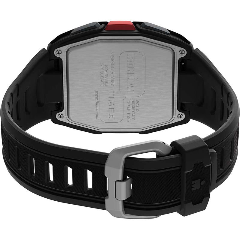 Timex IRONMAN T300 Silicone Strap Watch - Black/Red [TW5M47500]-Angler's World
