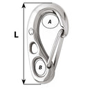 Wichard 3" HR Safety Snap Hook - 75mm [02381]-Angler's World