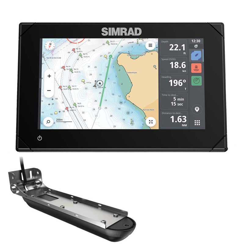 Simrad NSX 3007 7" Combo Chartplotter Fishfinder w/Active Imaging 3-in-1 Transducer [000-15365-001]-Angler's World