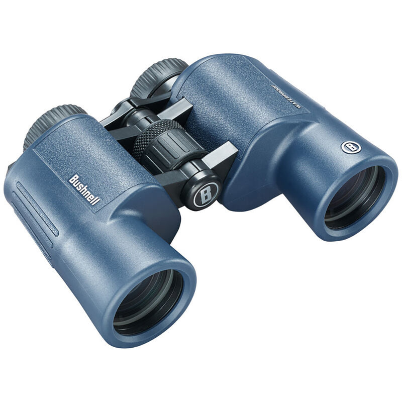 Bushnell 8x42mm H2O Binocular - Dark Blue Porro WP/FP Twist Up Eyecups [134218R]-Angler's World