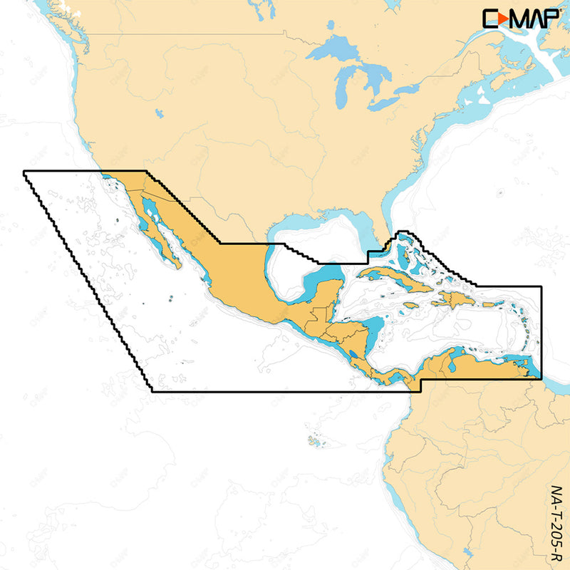 C-MAP REVEAL X - Central America Caribbean [M-NA-T-205-R-MS]-Angler's World
