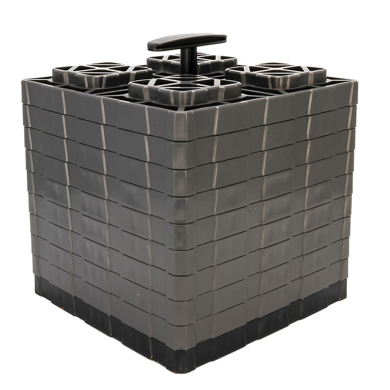 Camco FasTen Leveling Blocks XL w/T-Handle - 2x2 - Grey *10-Pack [44527]-Angler's World