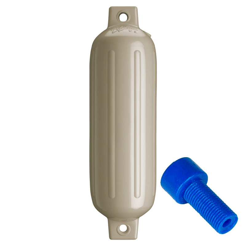 Polyform G-3 Twin Eye Fender 5.5" x 19" - Sand w/Adapter [G-3-SAND]-Angler's World