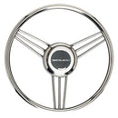 Uflex V27 13.8" Steering Wheel - Stainless Steel Grip Spokes [V27]-Angler's World