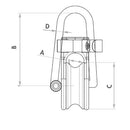 Wichard Soft Snatch Block - 10mm Rope Size [36010]-Angler's World