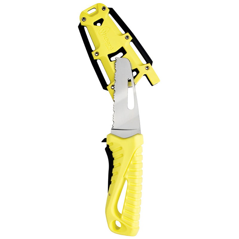 Wichard Offshore Rescue Knife Fixed Blade - Fluorescent [10192]-Angler's World