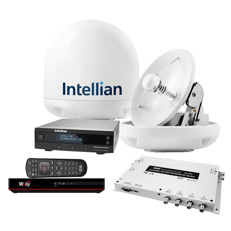 Intellian i3 US System w/DISH/Bell MIM-2 (w/3M RG6 Cable) 15M RG6 Cable DISH HD Wally Receiver [B4-309DNSB2]-Angler's World