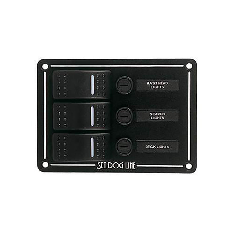 Sea-Dog Switch Panel 3 Circuit [425130-3]-Angler's World