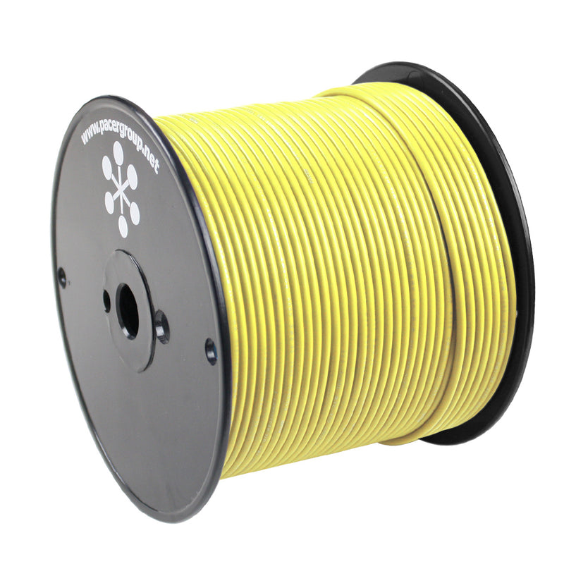 Pacer Yellow 18 AWG Primary Wire - 500 [WUL18YL-500]-Angler's World