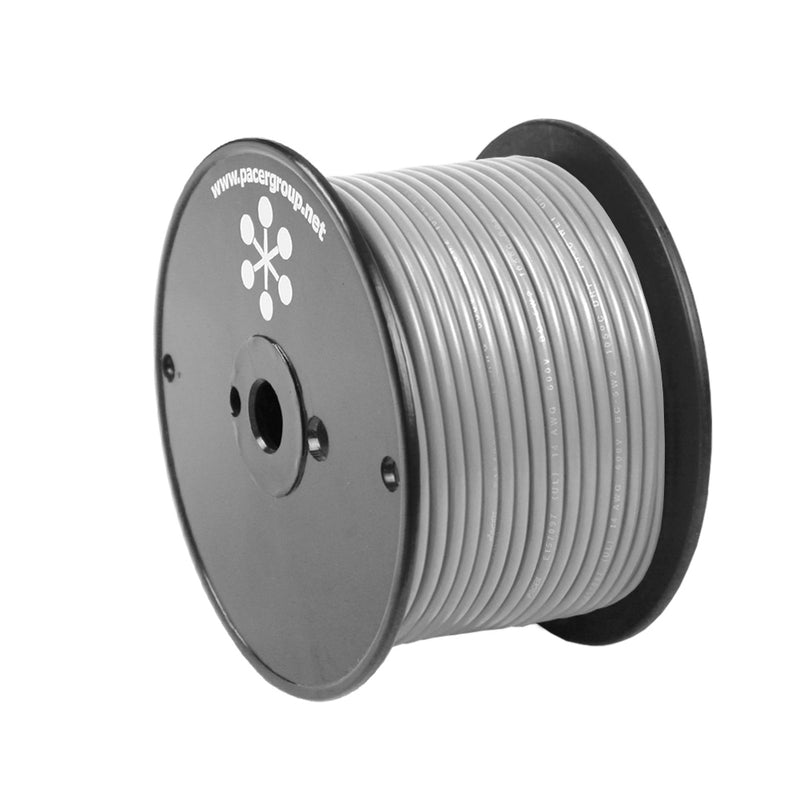 Pacer Grey 16 AWG Primary Wire - 100 [WUL16GY-100]-Angler's World