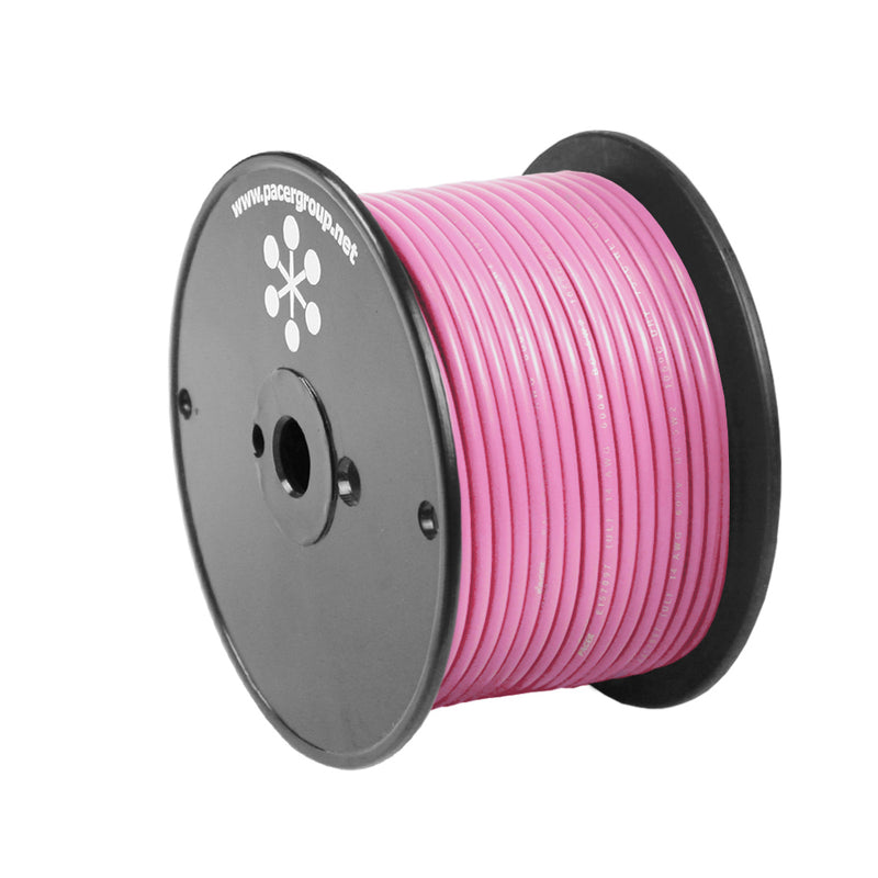 Pacer Pink 16 AWG Primary Wire - 100 [WUL16PK-100]-Angler's World