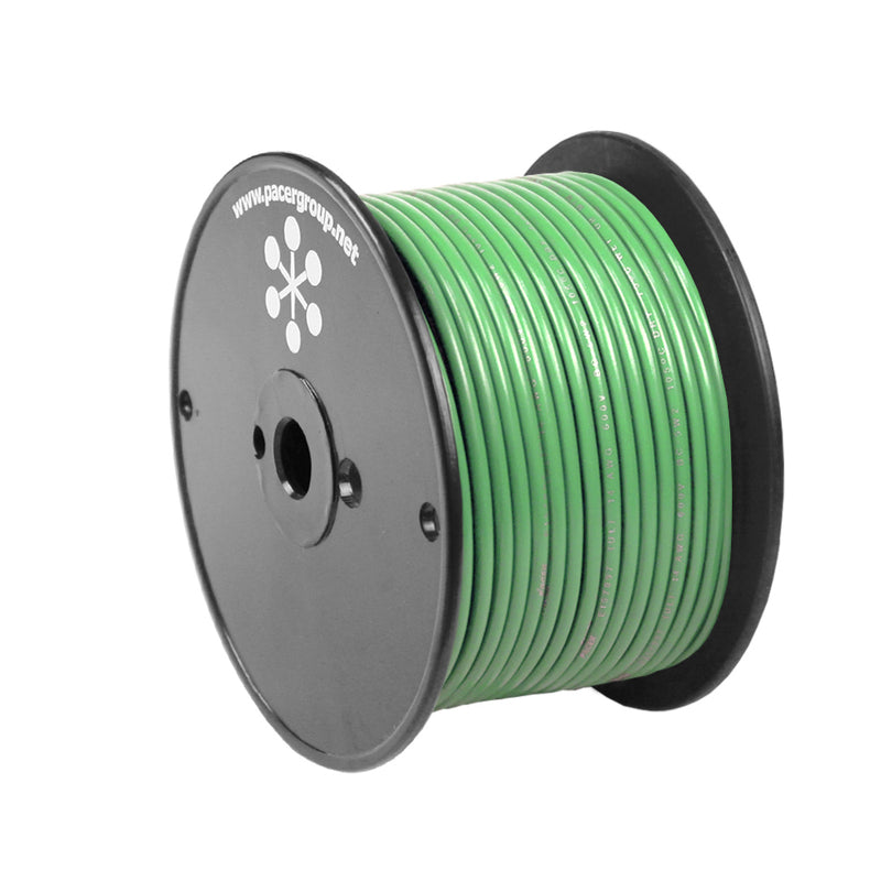 Pacer Light Green 14 AWG Primary Wire - 100 [WUL14LG-100]-Angler's World