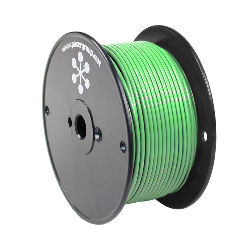 Pacer Light Green 14 AWG Primary Wire - 250 [WUL14LG-250]-Angler's World