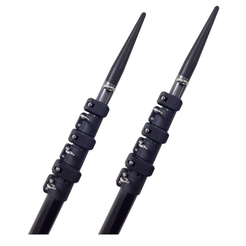 Lees Tackle 16 Telescoping Carbon Fiber Outrigger Poles Sleeved f/TACO Bases [CT3916-9002]-Angler's World
