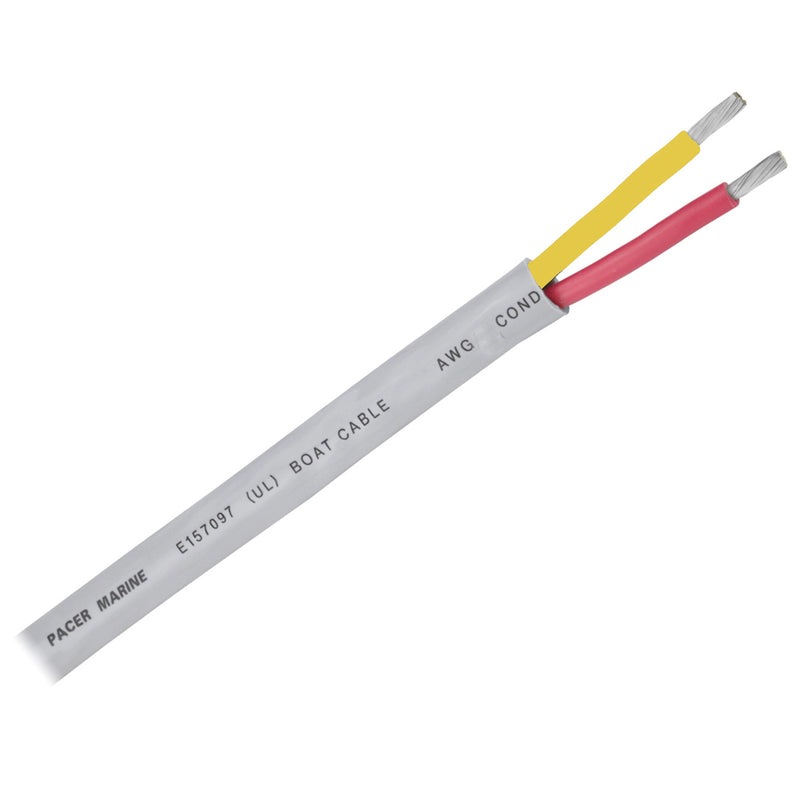 Pacer 16/2 AWG Round Safety Duplex Cable - Red/Yellow - 100 [WR16/2RYW-100]-Angler's World