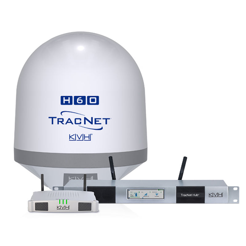KVH TracNet H60 Ku-Band Antenna w/TracNet Hub [01-0436-11]-Angler's World