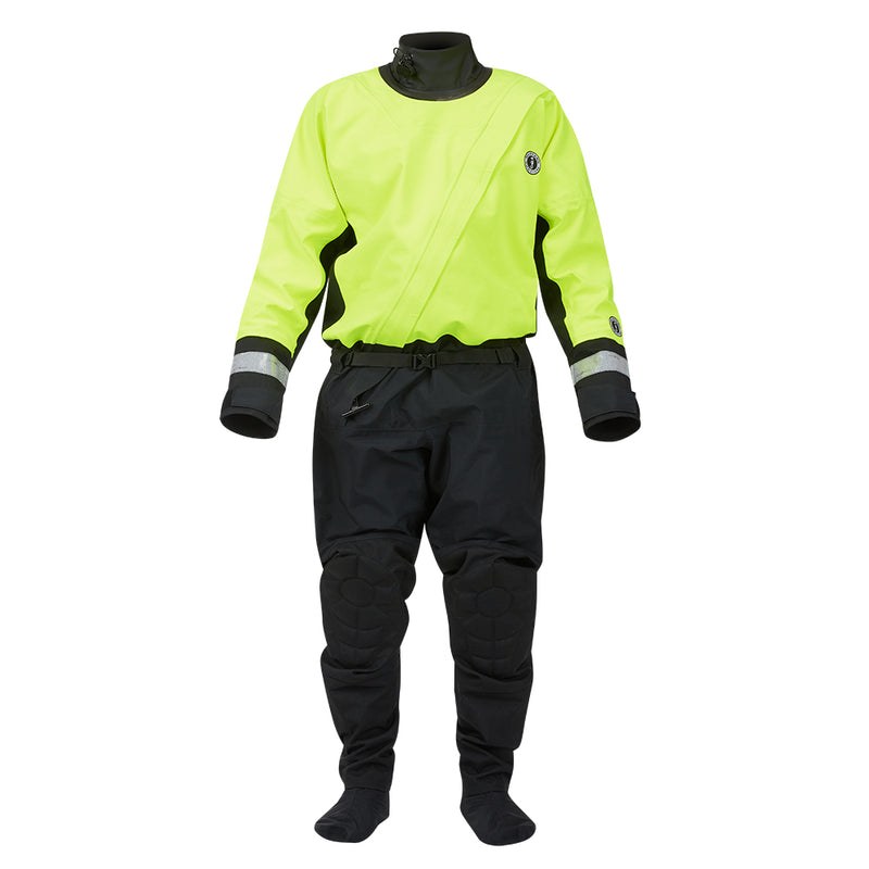 Mustang MSD576 Water Rescue Dry Suit - Fluorescent Yellow Green-Black - Large [MSD57602-251-L-101]-Angler's World