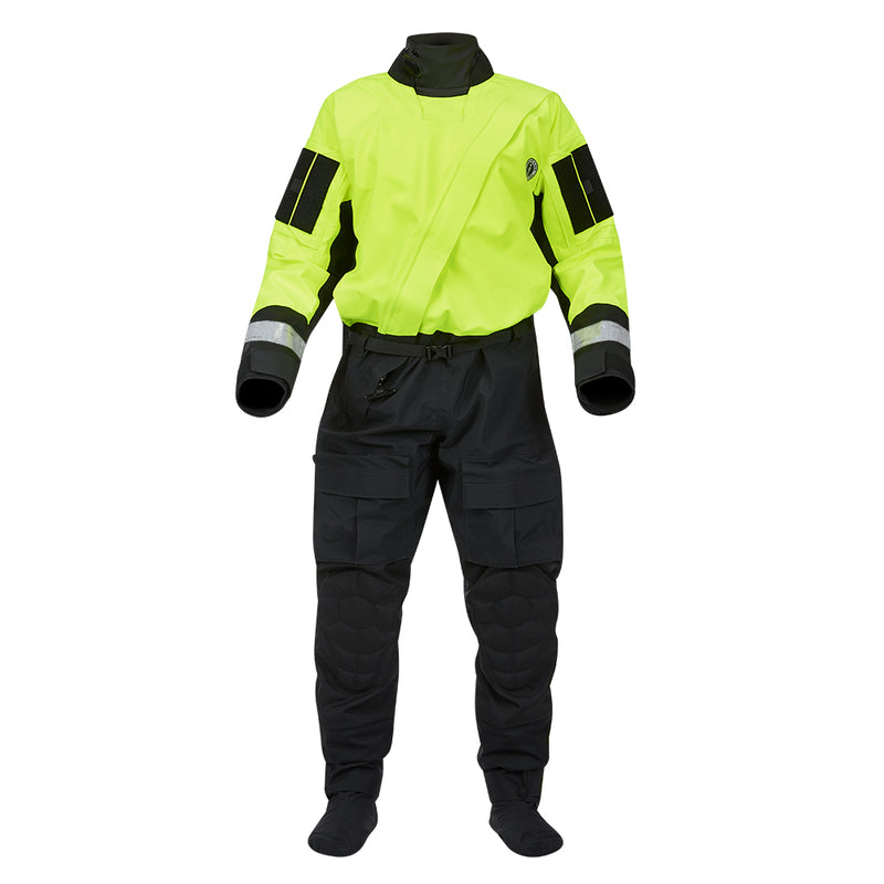 Mustang Sentinel Series Water Rescue Dry Suit - Fluorescent Yellow Green-Black - Small Short [MSD62403-251-SS-101]-Angler's World