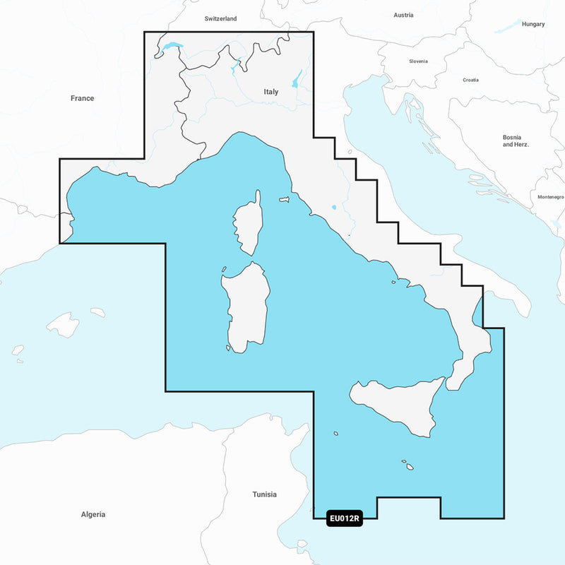 Garmin Navionics+ NSEU012R - Mediterranean Sea, Central West - Marine Chart [010-C1238-20]-Angler's World
