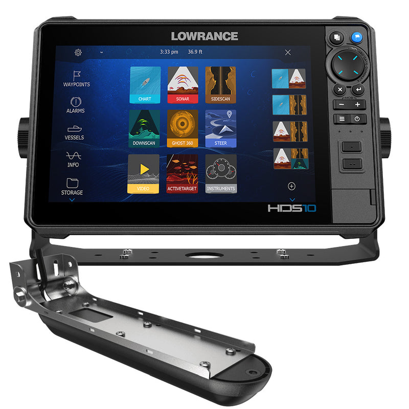 Lowrance HDS PRO 10 - w/ Preloaded C-MAP DISCOVER OnBoard Active Imaging HD Transducer [000-15984-001]-Angler's World