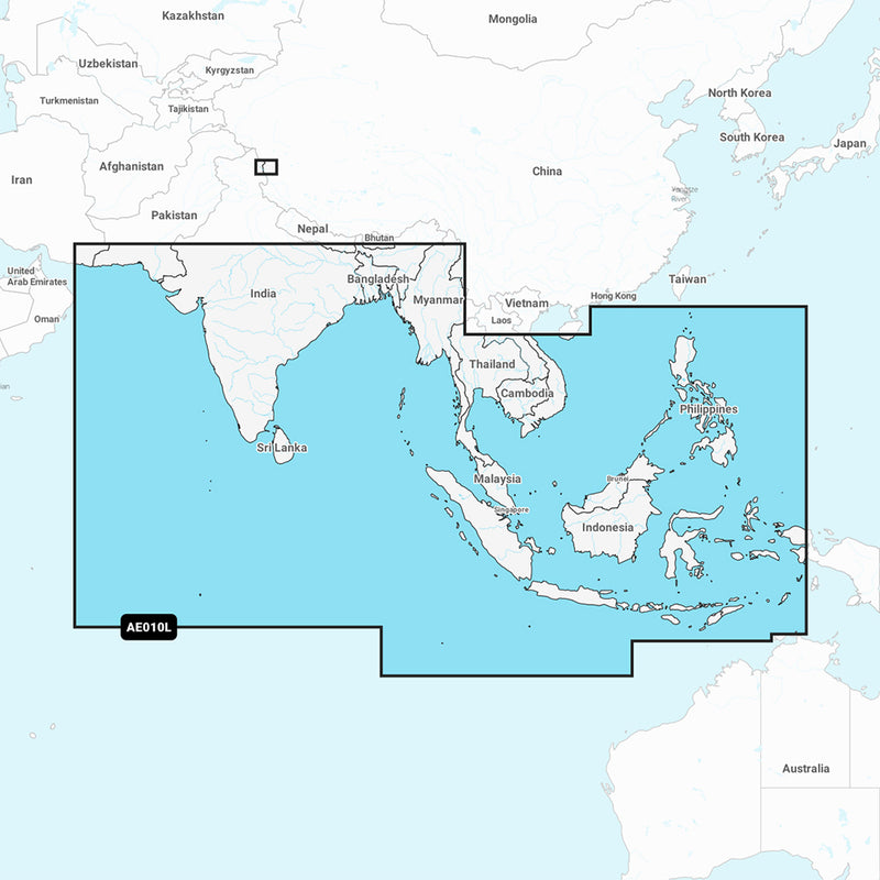 Garmin Navionics Vision+ NVAE010L - Indian Ocean South China Sea - Marine Chart [010-C1213-00]-Angler's World