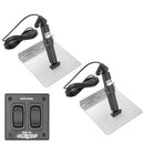 Lectrotab XKA Stainless Steel Trim Tab Kit w/Rocker Switch - 12 x 9 [XKAF12X9]-Angler's World