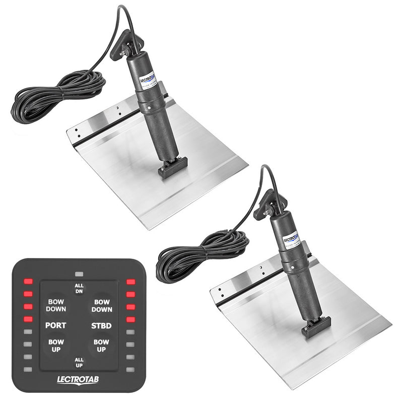 Lectrotab XKA Aluminum Alloy Trim Tab Kit w/One-Touch Control - 9 x 24 [XKASL9X24A]-Angler's World