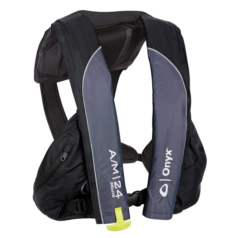 Onyx A/M-24 Deluxe Auto/Manual Inflatable PFD - Black - Adult Universal [132100-700-004-23]-Angler's World