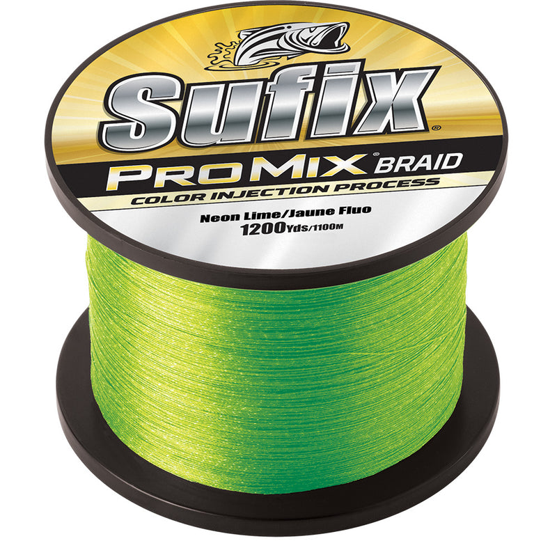 Sufix ProMix Braid - 10lb - Neon Lime - 1200 yds [630-310L]-Angler's World
