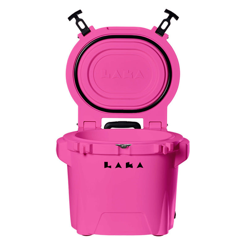 LAKA Coolers 30 Qt Cooler w/Telescoping Handle Wheels - Pink [1081]-Angler's World