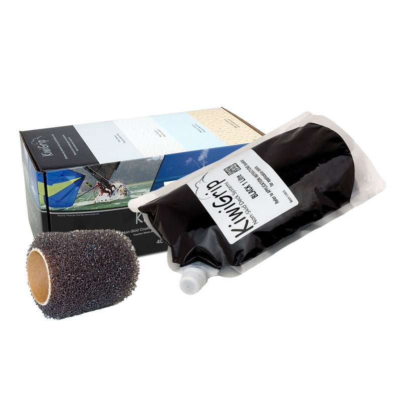 KiwiGrip 1 Liter Pouch - Black w/4" Roller [KG-1BK-PR]-Angler's World