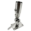 Seaview Starlink Stainless Steel 1"-14 Threaded Adapter Stainless Steel Ratchet Base [SV114STLKRB]-Angler's World
