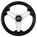 Schmitt Marine Torcello Lite 13" Wheel - Black Polyurethane Wheel w/Silver Spokes Black Cap- 3/4" Tapered Shaft [PU063104-01R]-Angler's World