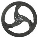 Schmitt Marine Folletto 14.2" Wheel - Black Polyurethane - 3/4" Tapered Shaft w/Black Center Cap [PU021104-R]-Angler's World