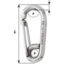 Wichard Symmetric Carbin Hook - 120mm Length - 15/32" [02317]-Angler's World
